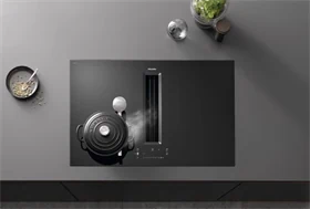 כיריים אינדוקציה Miele KMDA 7676 FL-U עם קולט אדים משולב